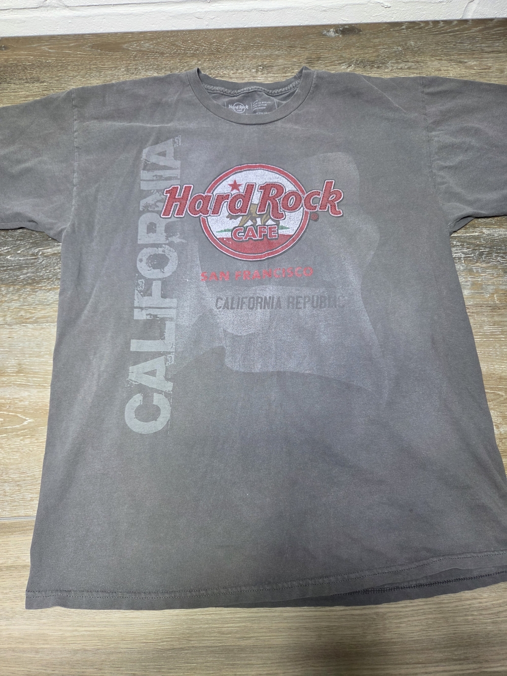 Hard Rock Cafe San Francisco Graphic T-Shirt Men's L Gray California